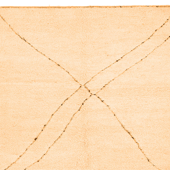 Square Solid Orange Modern Rug, abs3089org