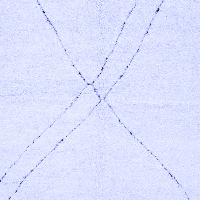 Machine Washable Solid Blue Modern Rug, wshabs3089blu