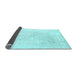 Sideview of Solid Light Blue Modern Rug, abs3089lblu