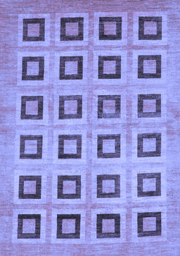 Abstract Blue Modern Rug, abs308blu
