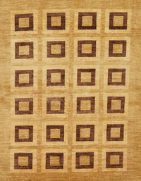 Machine Washable Abstract Sedona Brown Rug, wshabs308