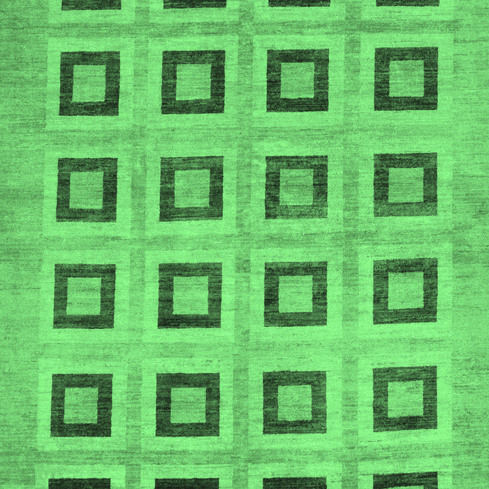 Machine Washable Abstract Emerald Green Modern Area Rugs, wshabs308emgrn