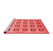 Modern Red Washable Rugs