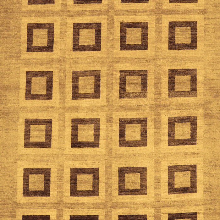 Machine Washable Abstract Brown Modern Rug, wshabs308brn