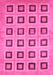 Machine Washable Abstract Pink Modern Rug, wshabs308pnk