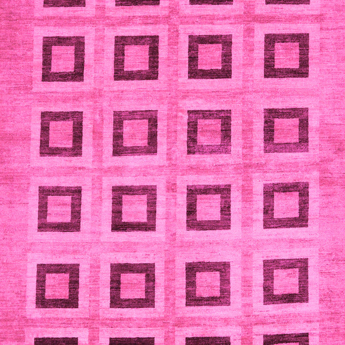 Machine Washable Abstract Pink Modern Rug, wshabs308pnk