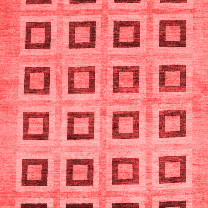 Machine Washable Abstract Red Modern Rug, wshabs308red