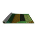 Sideview of Abstract Green Modern Rug, abs3090grn