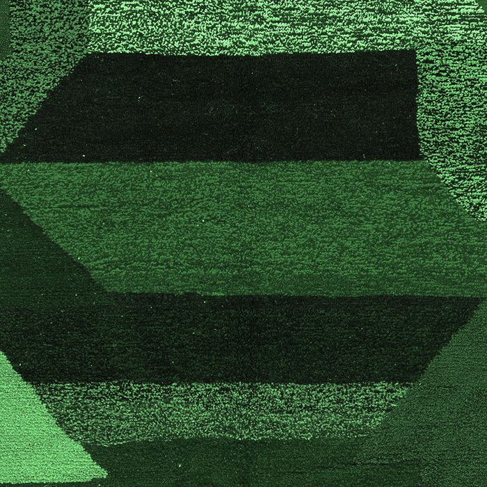 Machine Washable Abstract Emerald Green Modern Area Rugs, wshabs3090emgrn