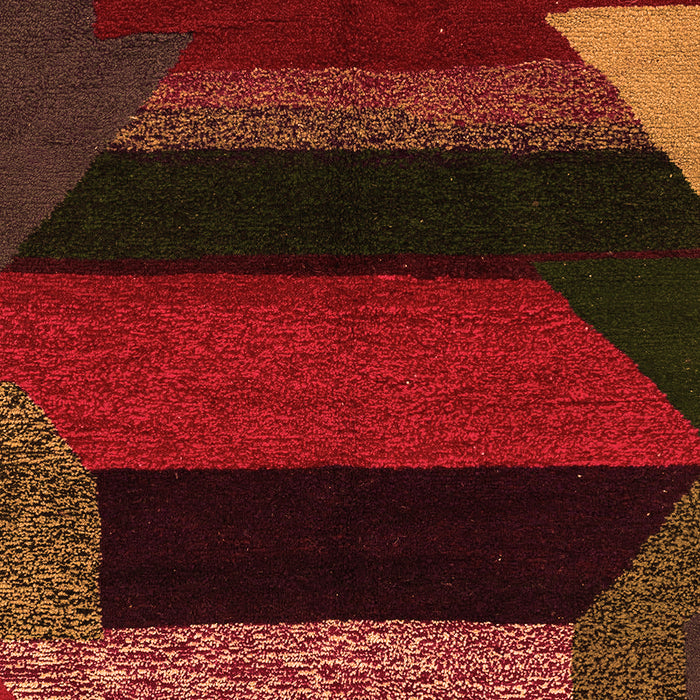 Machine Washable Abstract Orange Modern Area Rugs, wshabs3090org