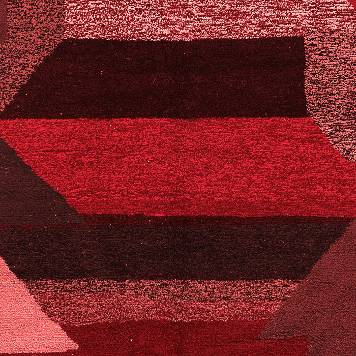 Machine Washable Abstract Red Modern Rug, wshabs3090red