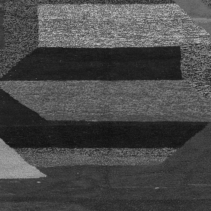 Square Machine Washable Abstract Gray Modern Rug, wshabs3090gry