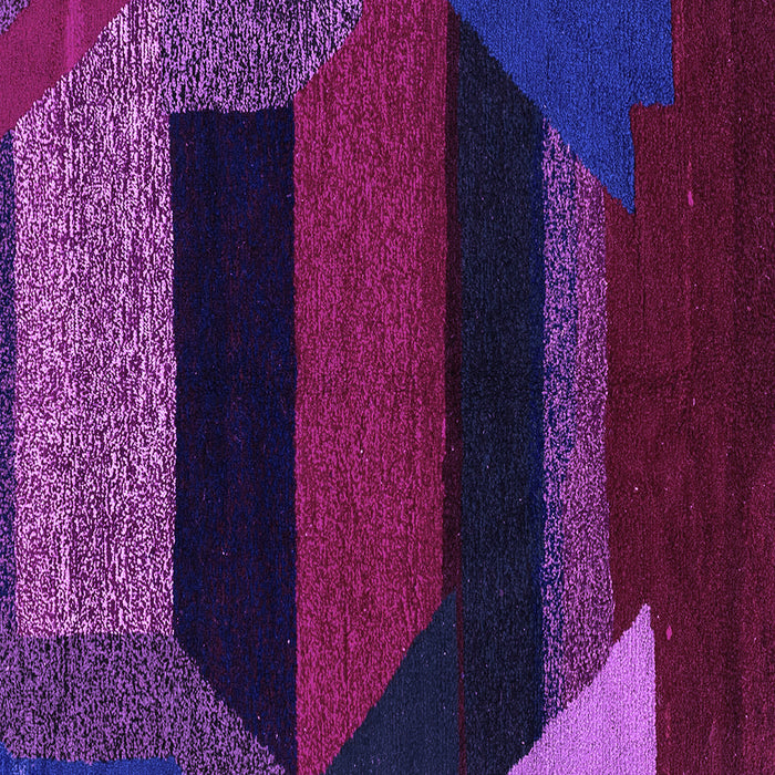 Square Abstract Purple Modern Rug, abs3090pur