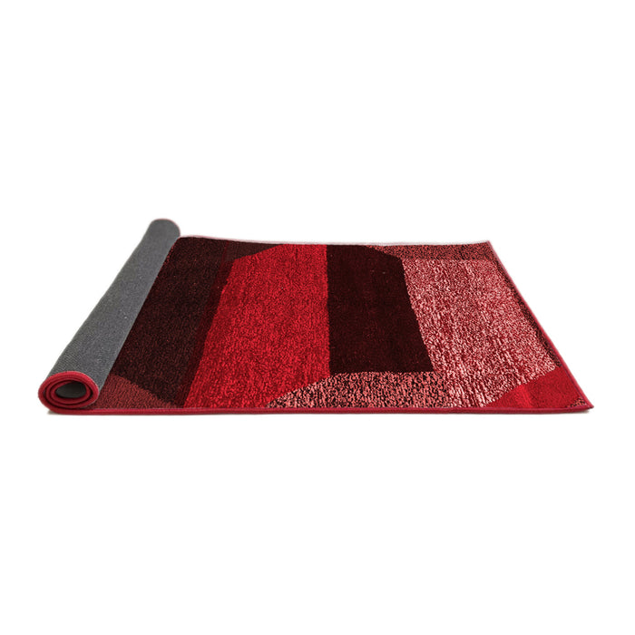 Abstract Red Modern Area Rugs