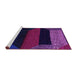 Sideview of Machine Washable Abstract Purple Modern Area Rugs, wshabs3090pur