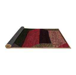 Sideview of Abstract Brown Modern Rug, abs3090brn
