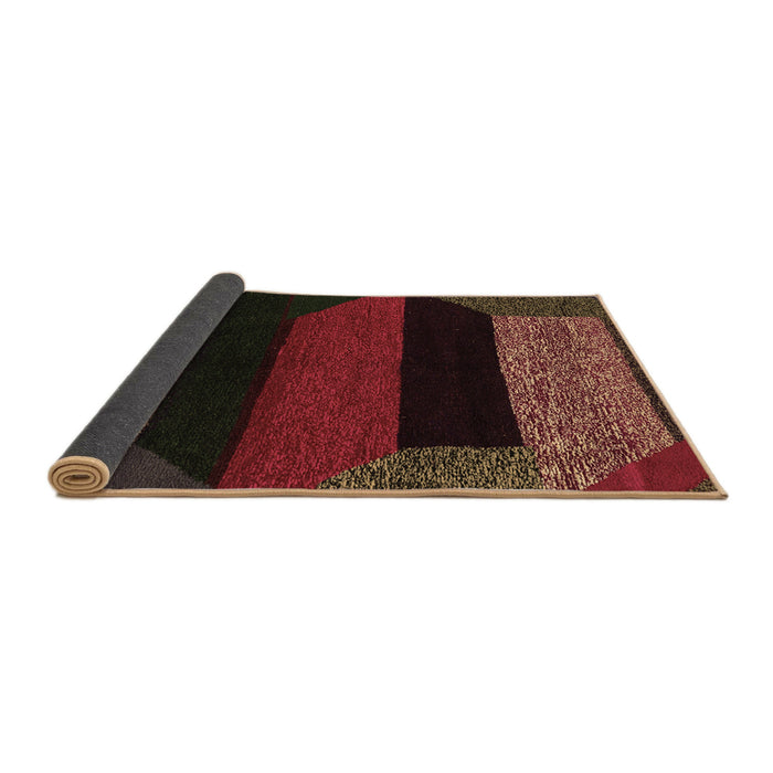 Sideview of Abstract Brown Modern Rug, abs3090brn