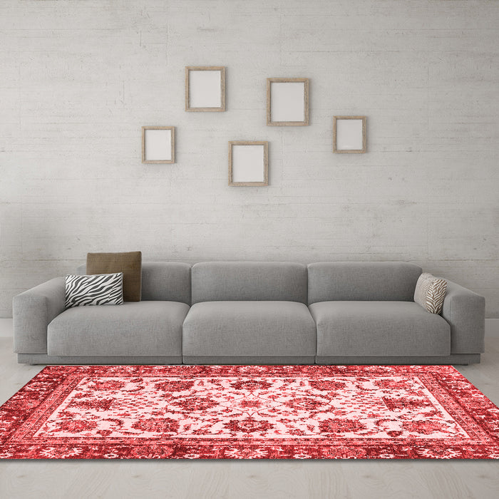 Traditional Red Washable Rugs