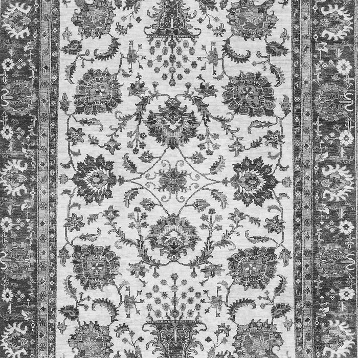 Machine Washable Oriental Gray Traditional Rug, wshabs3091gry