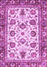 Machine Washable Oriental Purple Traditional Area Rugs, wshabs3091pur