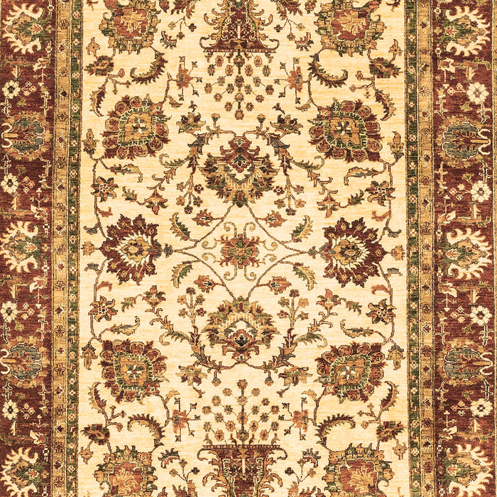 Machine Washable Oriental Brown Traditional Rug, wshabs3091brn