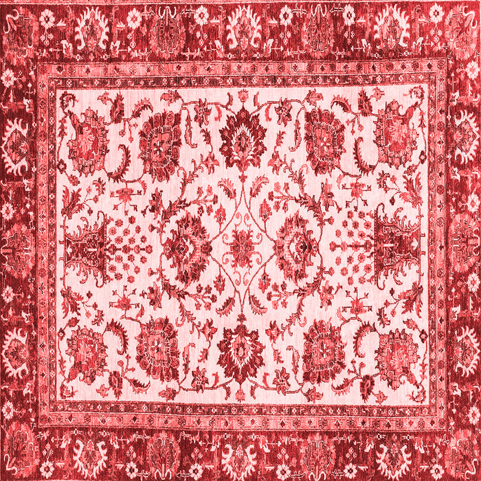 Machine Washable Oriental Red Traditional Rug, wshabs3091red