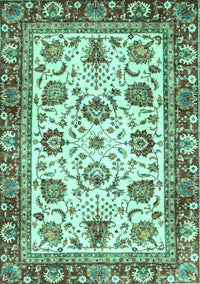 Oriental Turquoise Traditional Rug, abs3091turq