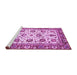 Sideview of Machine Washable Oriental Purple Traditional Area Rugs, wshabs3091pur