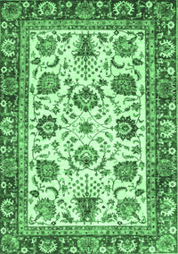 Oriental Emerald Green Traditional Rug, abs3091emgrn