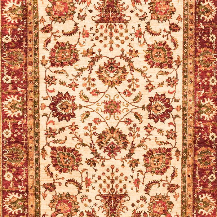 Oriental Orange Traditional Rug, abs3091org
