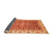 Sideview of Oriental Orange Traditional Rug, abs3092org