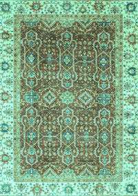 Oriental Turquoise Traditional Rug, abs3092turq