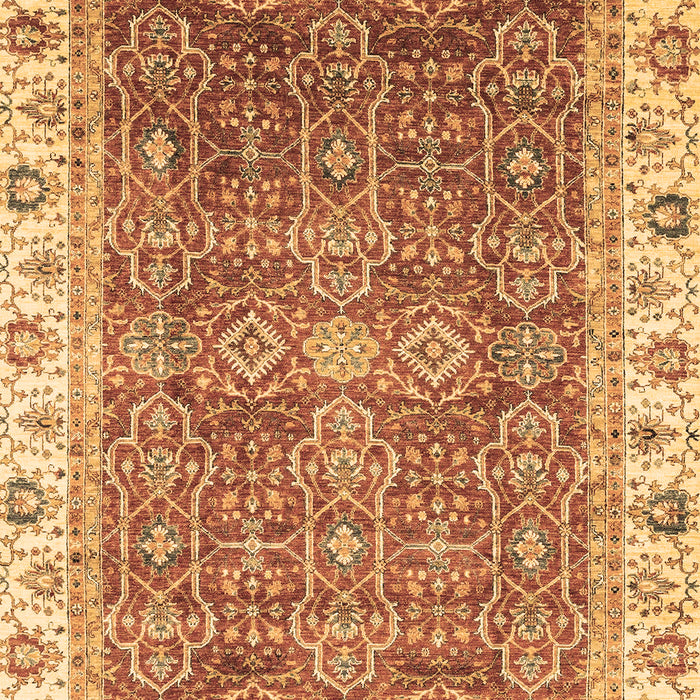 Machine Washable Oriental Brown Traditional Rug, wshabs3092brn