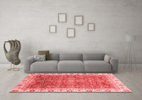 Machine Washable Oriental Red Traditional Rug, wshabs3092red