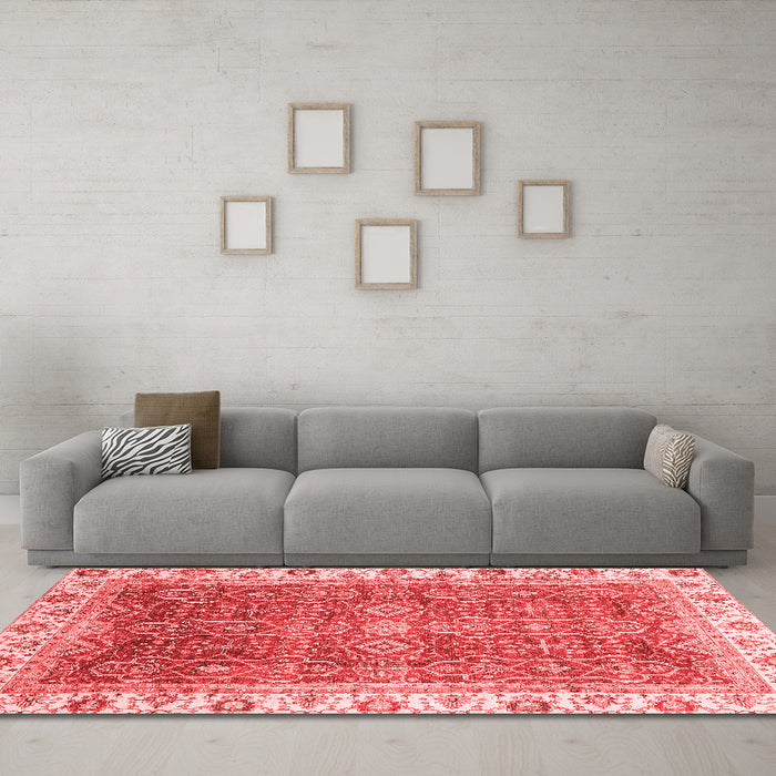 Traditional Red Washable Rugs