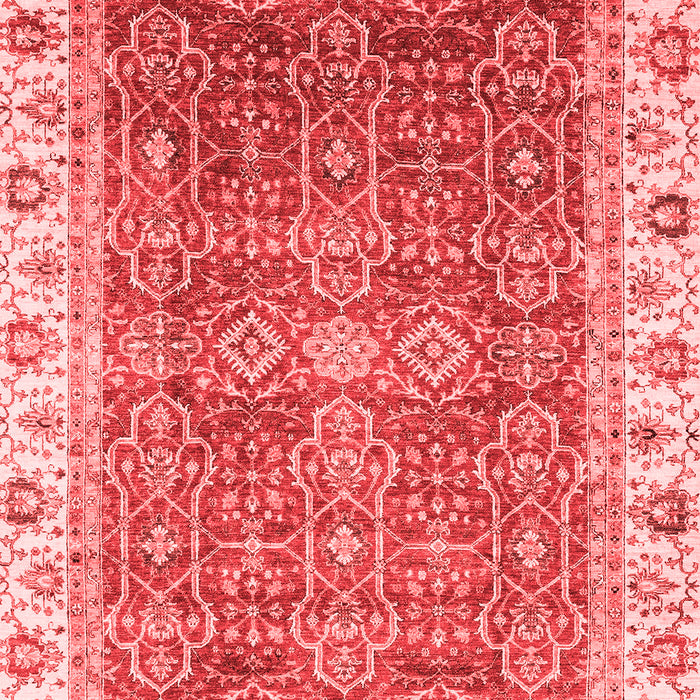 Machine Washable Oriental Red Traditional Rug, wshabs3092red