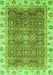 Machine Washable Oriental Green Traditional Area Rugs, wshabs3092grn