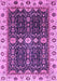 Machine Washable Geometric Purple Traditional Area Rugs, wshabs3093pur