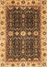 Geometric Brown Traditional Rug, abs3093brn