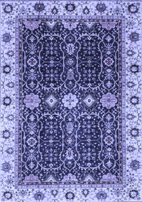 Geometric Blue Traditional Rug, abs3093blu