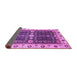 Sideview of Geometric Purple Traditional Rug, abs3093pur