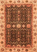 Geometric Orange Traditional Rug, abs3093org