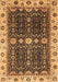 Machine Washable Geometric Brown Traditional Rug, wshabs3093brn