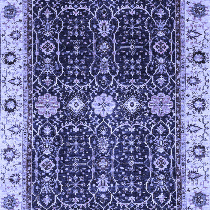 Machine Washable Geometric Blue Traditional Rug, wshabs3093blu