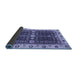 Sideview of Geometric Blue Traditional Rug, abs3093blu