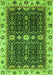 Geometric Green Traditional Rug, abs3093grn