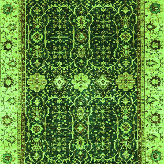 Machine Washable Geometric Green Traditional Area Rugs, wshabs3093grn