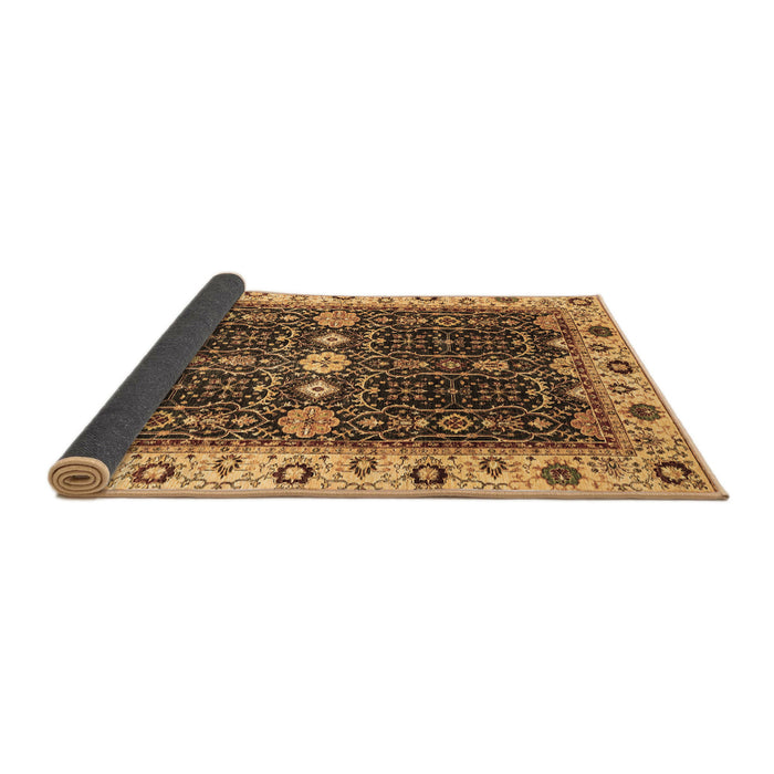 Sideview of Geometric Brown Traditional Rug, abs3093brn