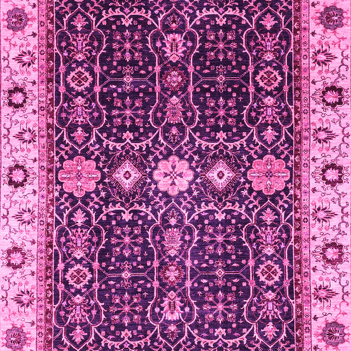 Machine Washable Geometric Pink Traditional Rug, wshabs3093pnk