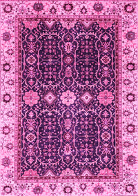 Geometric Pink Traditional Rug, abs3093pnk